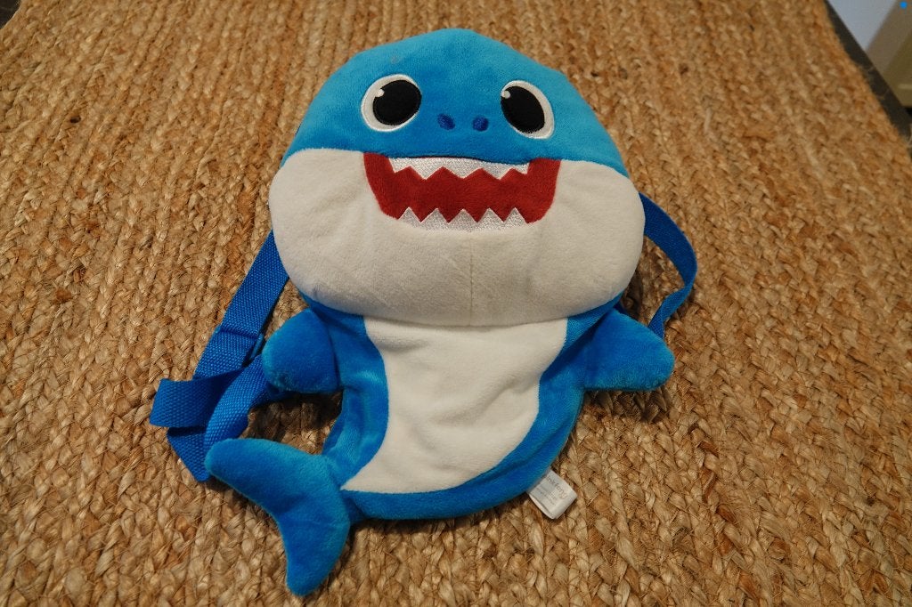 Baby Shark rugzak zacht pluche Pinkfong nieuw, Overige merken, Overige karakters, Overige typen, Blauw