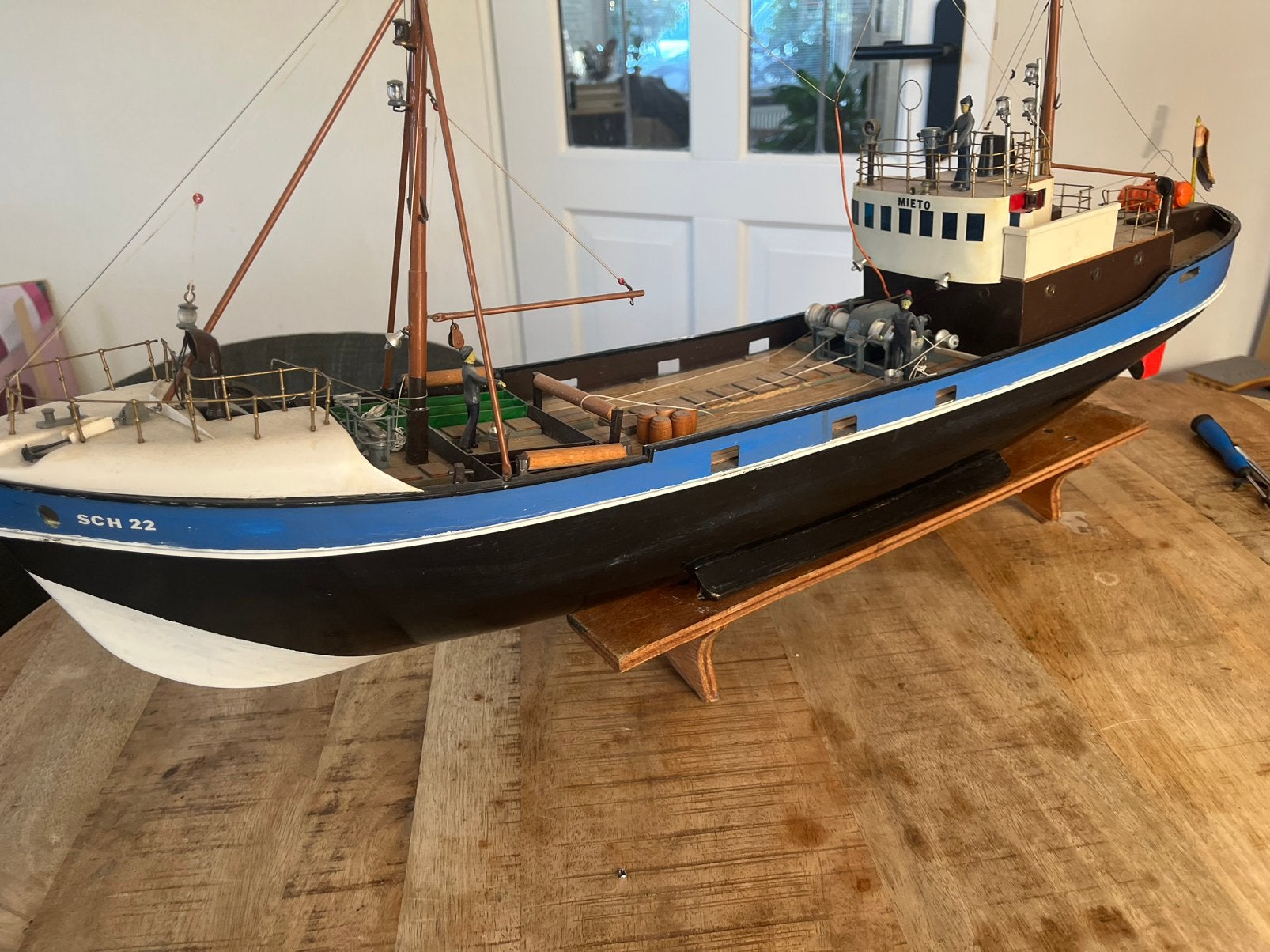 Modelboot Wotan, Ophalen, Gebruikt