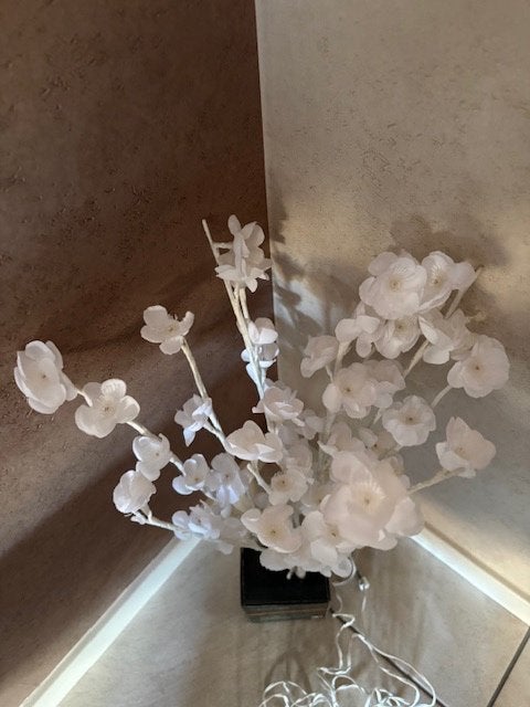 Bloemverlichting, Ophalen, Vintage, Gebruikt, Wit