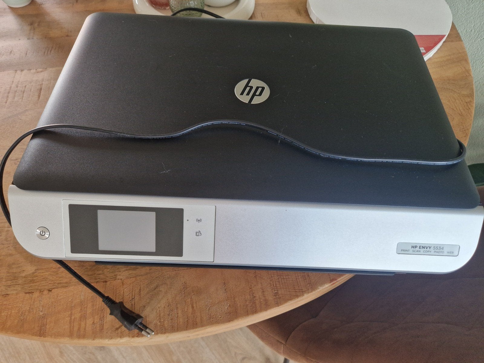 Gratis: HP Envy 5534 All-in-One Printer - Zonder cartridge, Computers en Software, Ophalen, Gebruikt, Inkjetprinter, All-in-one
