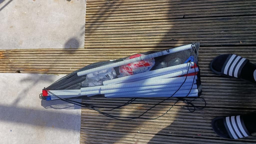 Hockey set met 2 goals, 2 sticks en bal, Ophalen of Verzenden, Zo goed als nieuw
