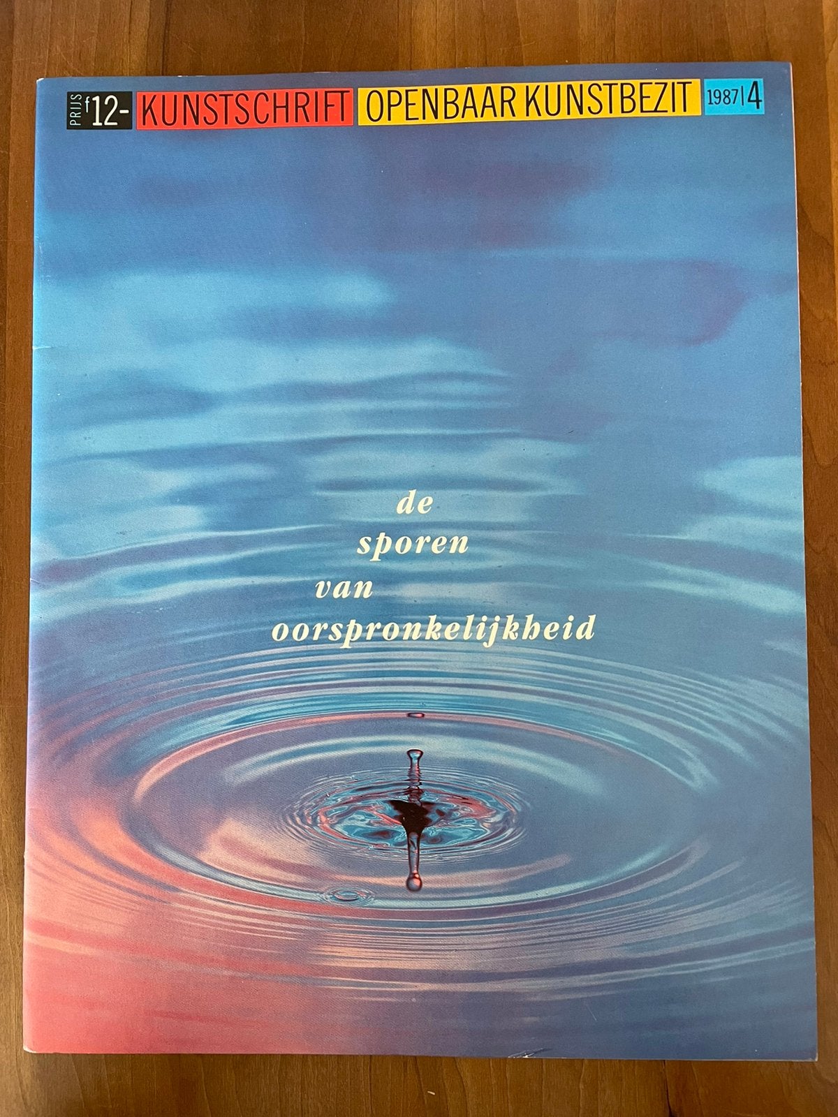 Kunstschrift 1987 nr 4 de sporen van oorspronkelijkheid, Boeken, Ophalen of Verzenden, Zo goed als nieuw
