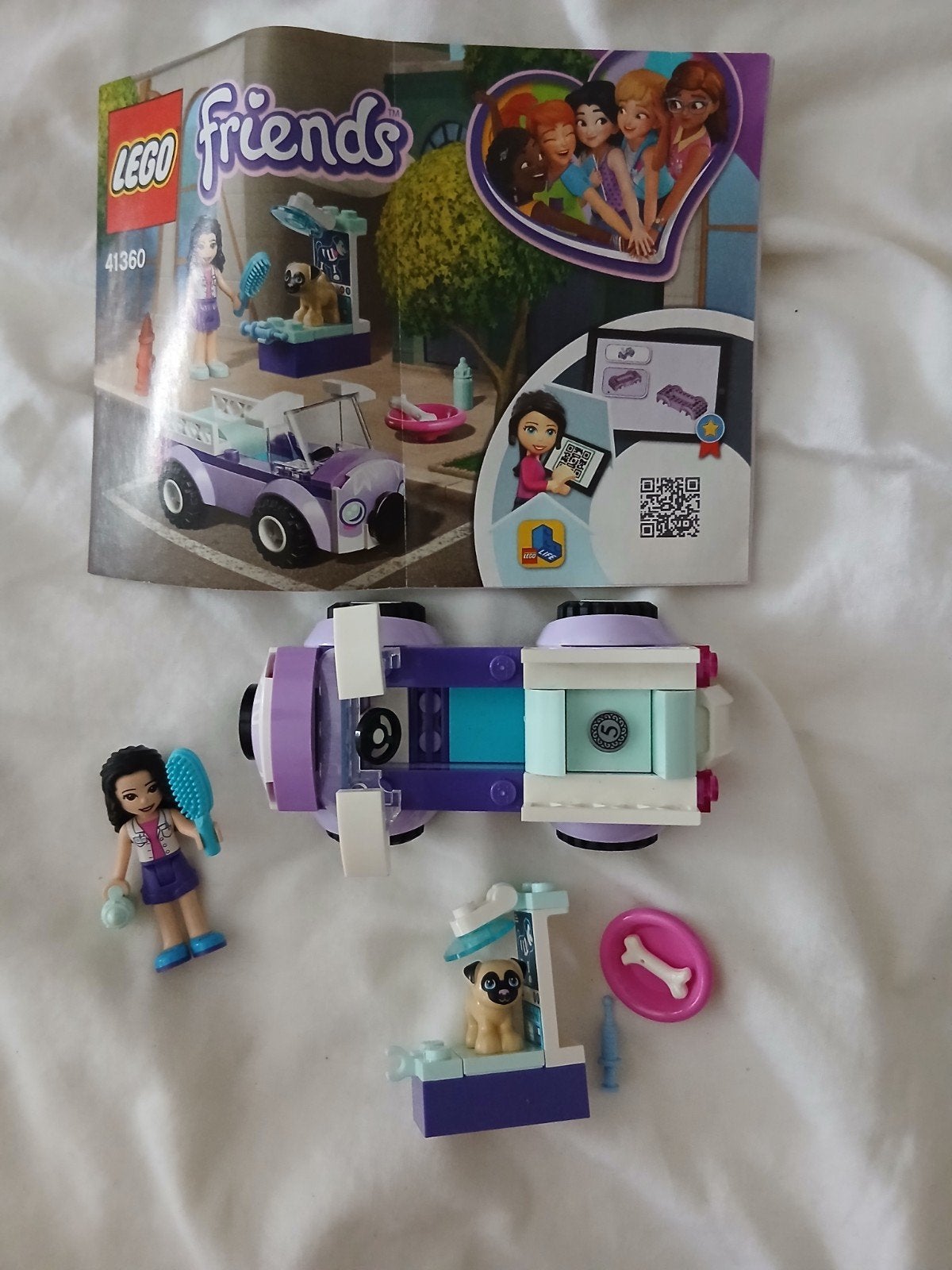 Lego Friends 41360 Emma's Mobiele Dierenkliniek, Compleet, Lego, Friends, Ophalen of Verzenden