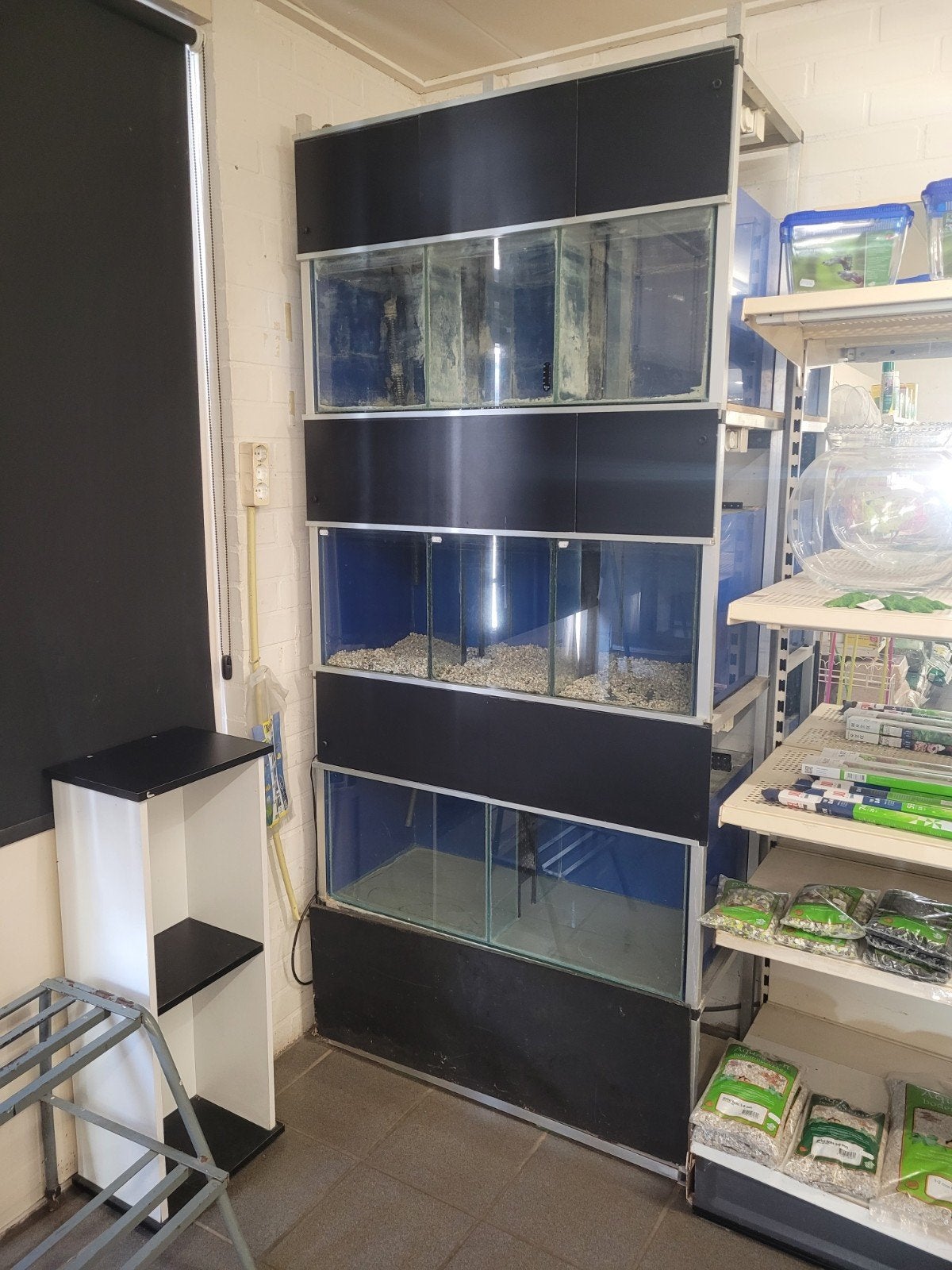 aquariumstelling, Ophalen