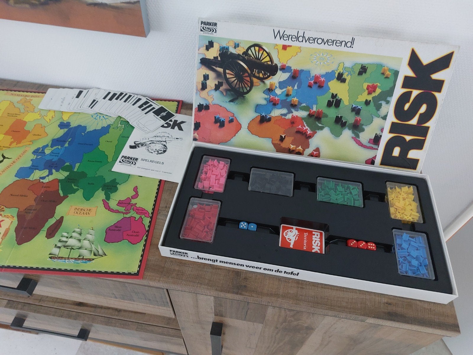 Risk Wereldveroverend! Bordspel - Klassieke Strategie, Drie of vier spelers, Ophalen of Verzenden, Gebruikt, Parker
