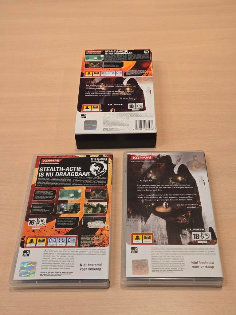 Metal Gear + Silent Hill Double Pack - Sony PSP, Spelcomputers en Games, Games | Sony PlayStation 1, Avontuur en Actie, Hilversum