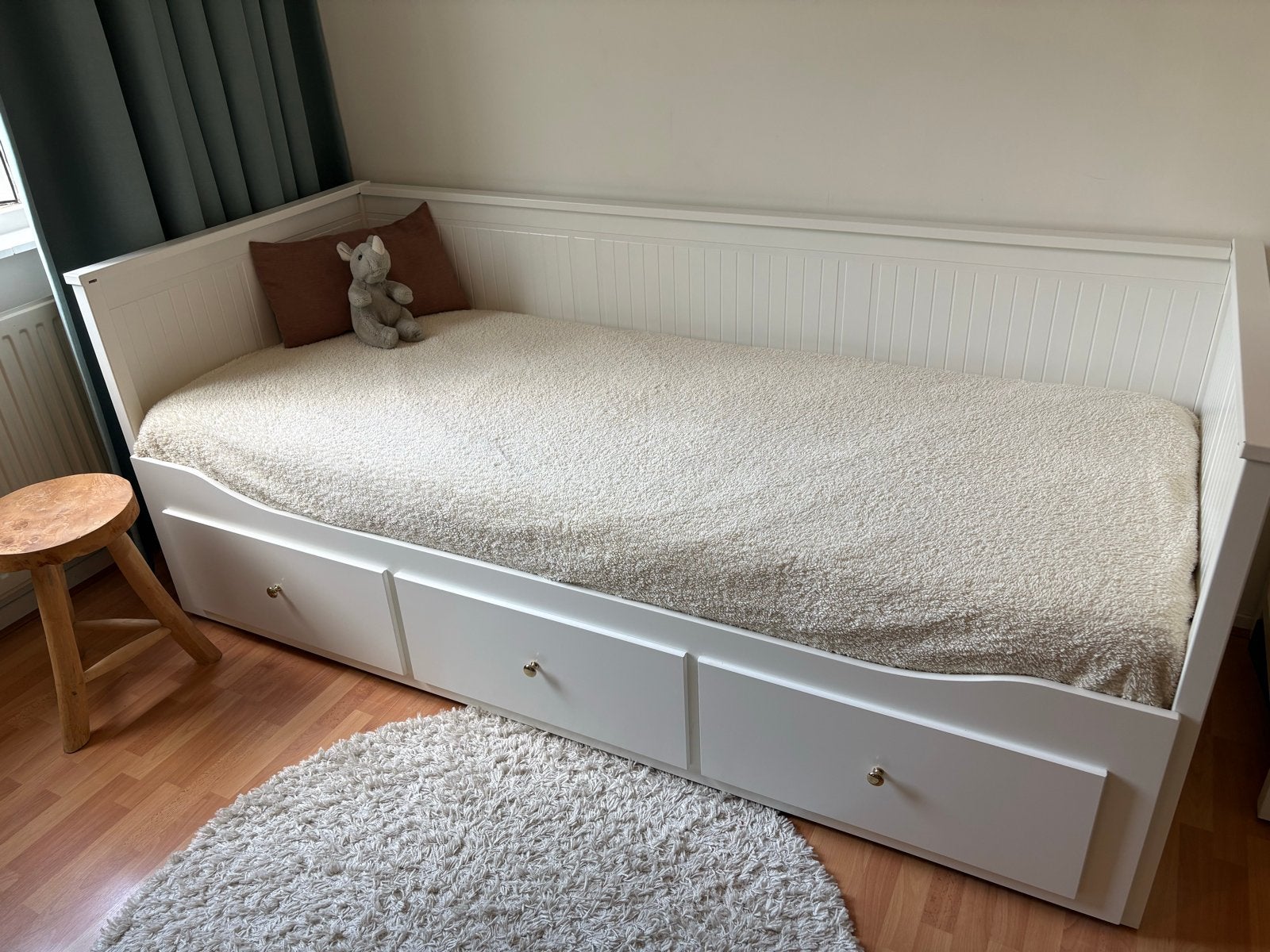 Ikea Hemnes bedbank wit, Ophalen, Wit, Tweepersoons, Zo goed als nieuw