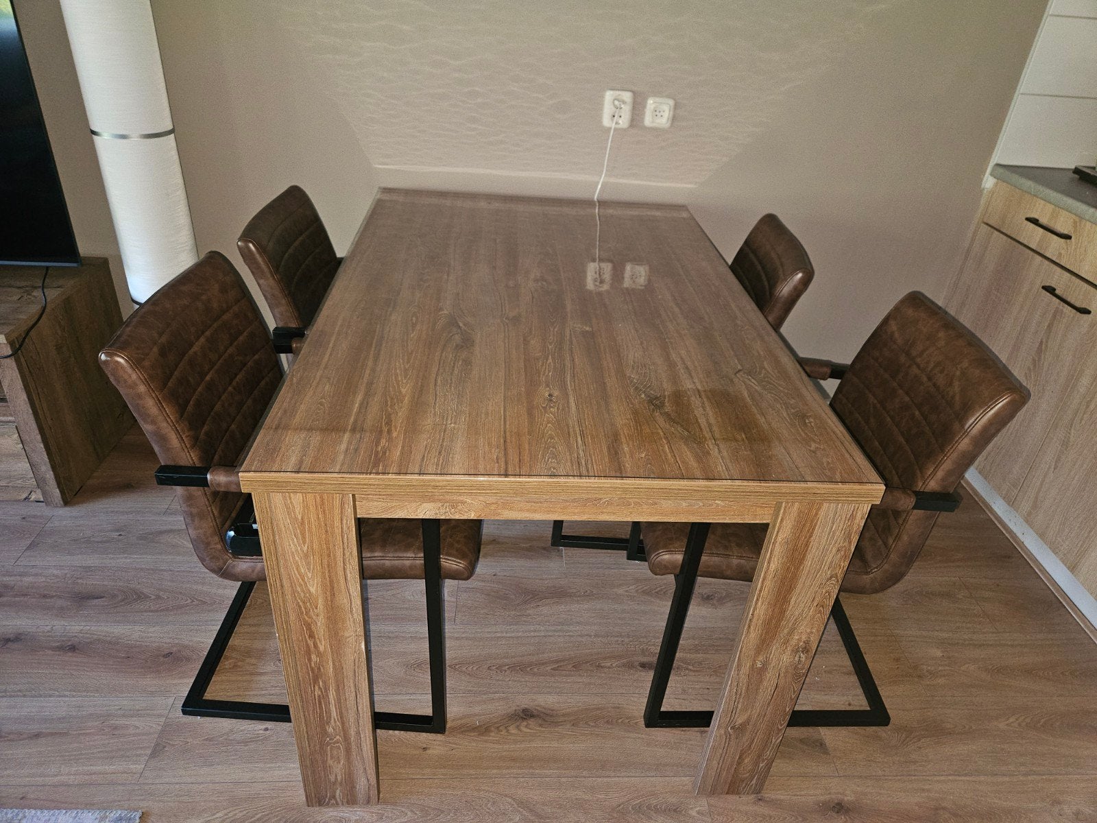 Moderne eettafel, Ophalen, 100 tot 150 cm, 50 tot 100 cm, Zo goed als nieuw