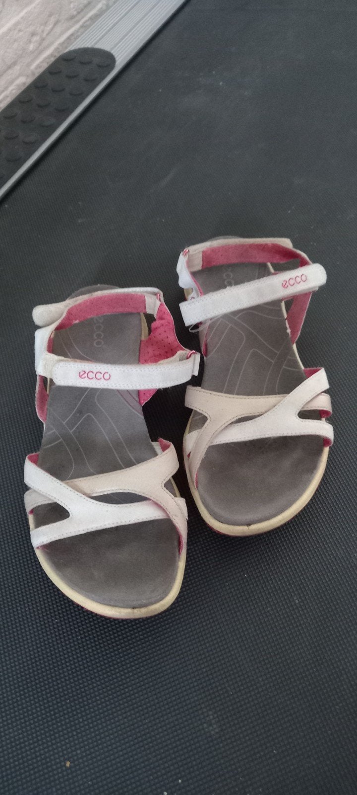 ecco sandalen mt 36 dames, Wit, ECCO., Zo goed als nieuw, Sandalen of Muiltjes