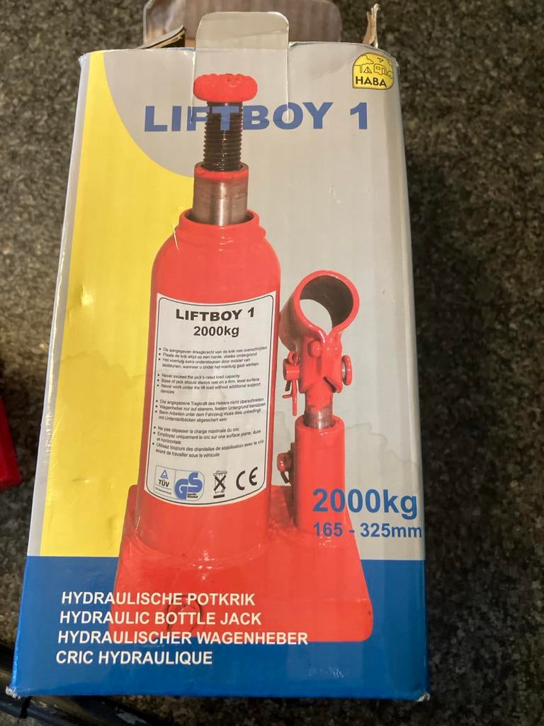 HABA Liftboy 1 Hydraulische Potkrik 2000kg, Ophalen of Verzenden, Nieuw, Hydraulisch, Potkrik