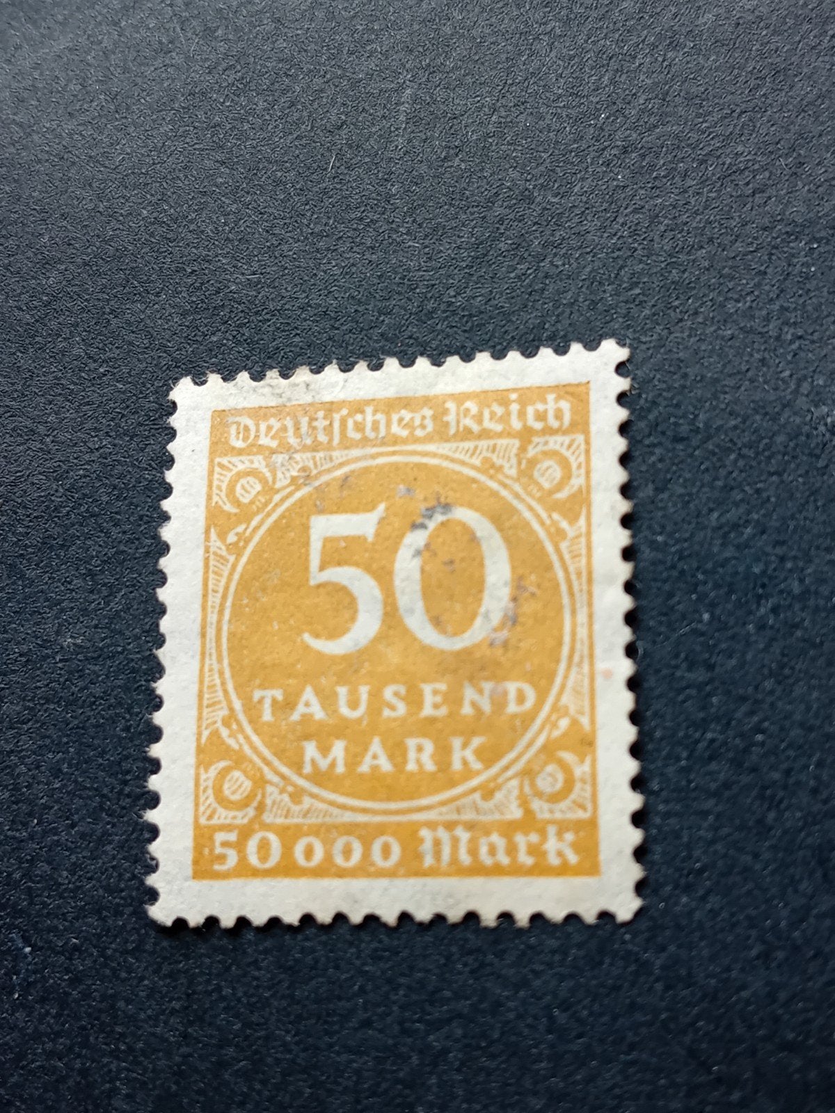 Duitsland 50 Tausend Mark postzegel, Deutsches Reich, Ophalen of Verzenden, Duitse Keizerrijk