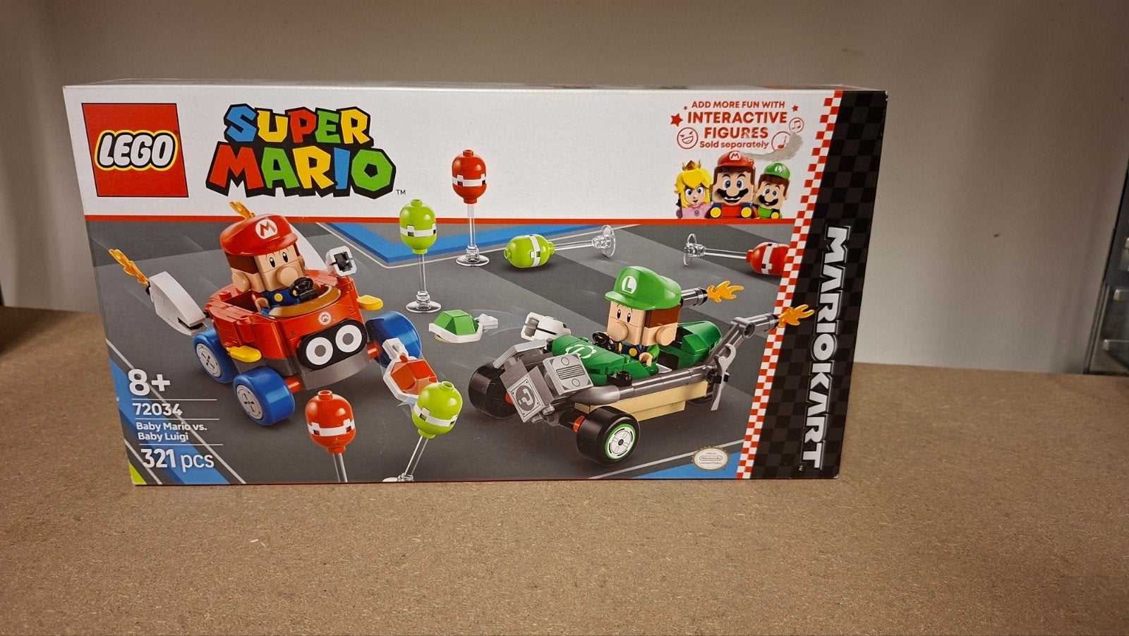 LEGO 72034 Super Mario Mariokart - Baby Mario vs Baby Luigi, Lego, Nieuw, Ophalen of Verzenden, Compleet