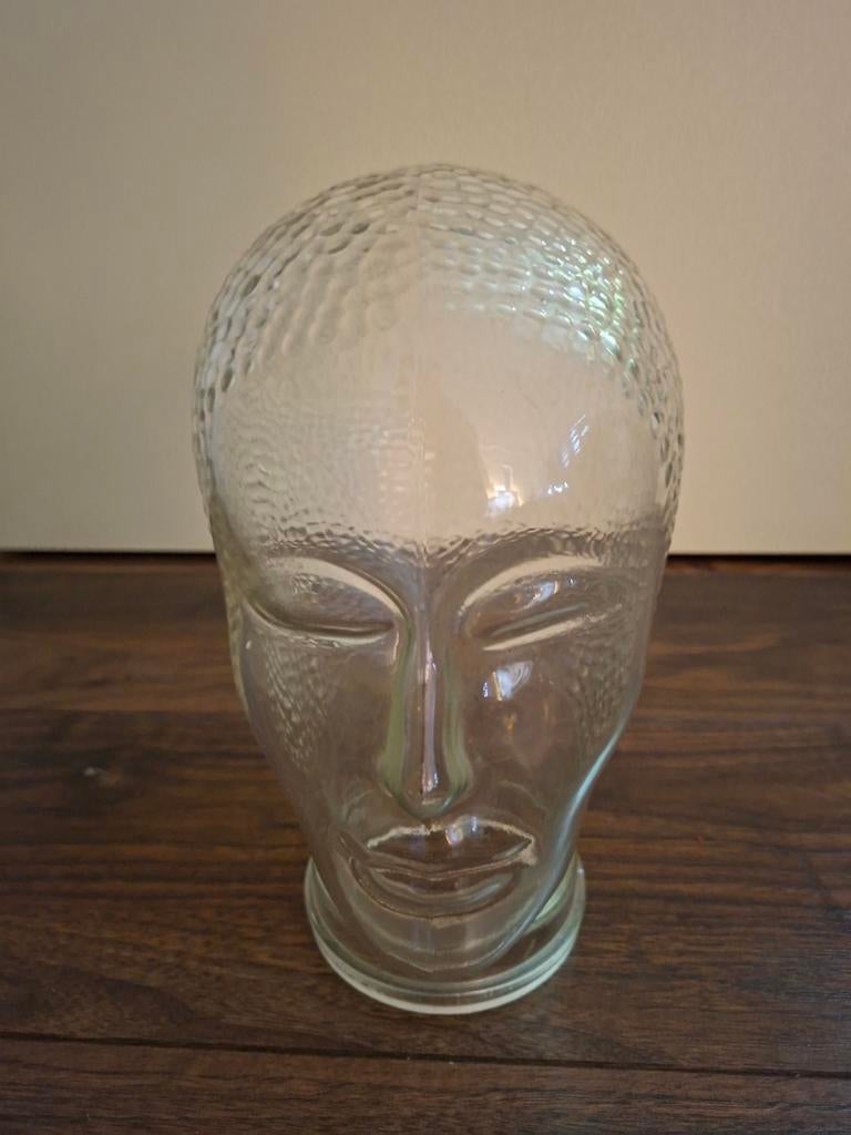 Retro Glazen hoofd., Verzamelen, Retro, Ophalen of Verzenden, Huis en Inrichting