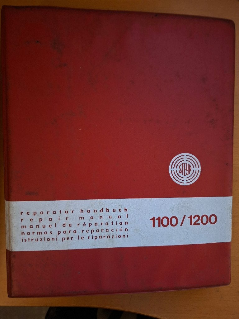 Reparatiehandboek Steyr 1100 / 1200 traktor, Ophalen of Verzenden, Gelezen, Tractor en Landbouw