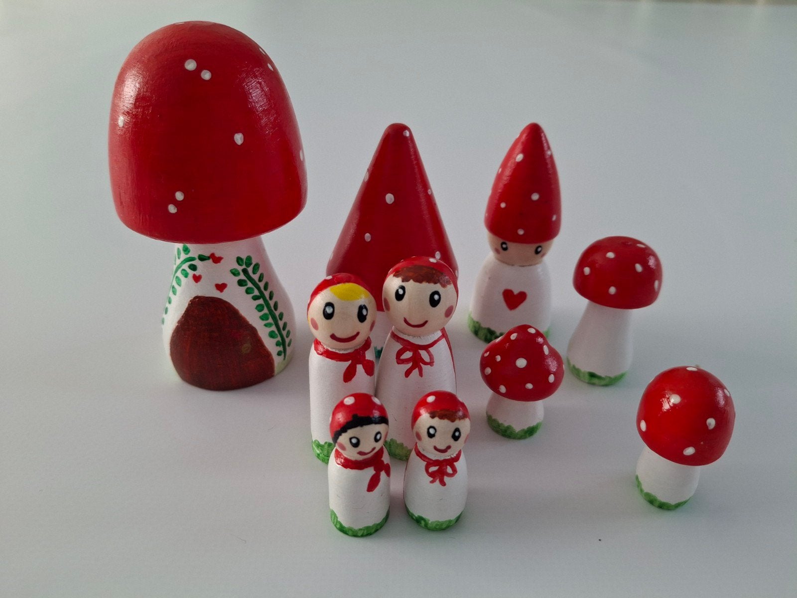 Herfst pegdolls paddenstoelen en figuurtjes, Ophalen of Verzenden, Nieuw