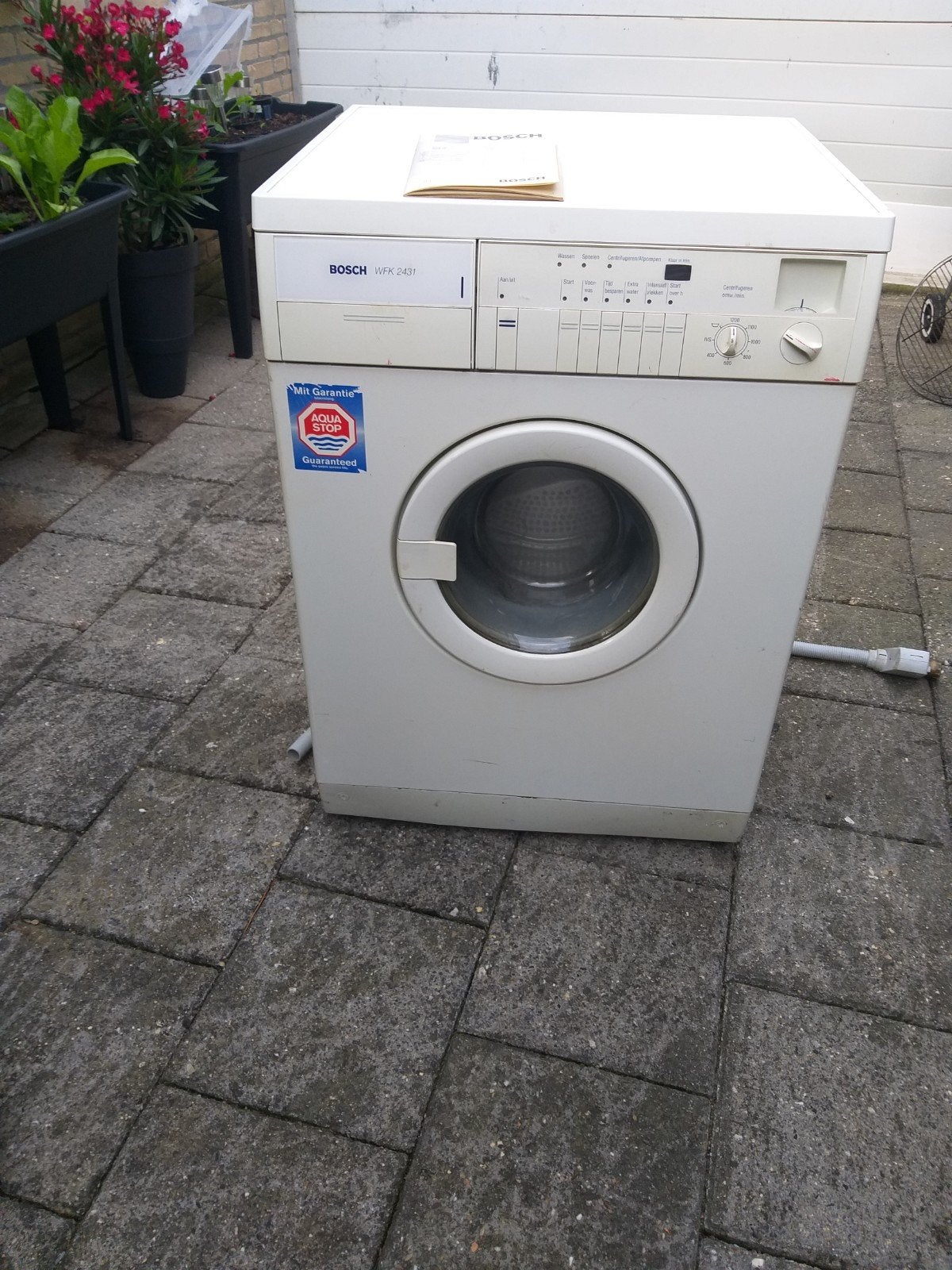 koop werkt prima wasmachine merk bosch 5 kg 1200 toeren, Witgoed en Apparatuur, Wasmachines, Ophalen, Gebruikt, 85 tot 90 cm, 1200 tot 1600 toeren