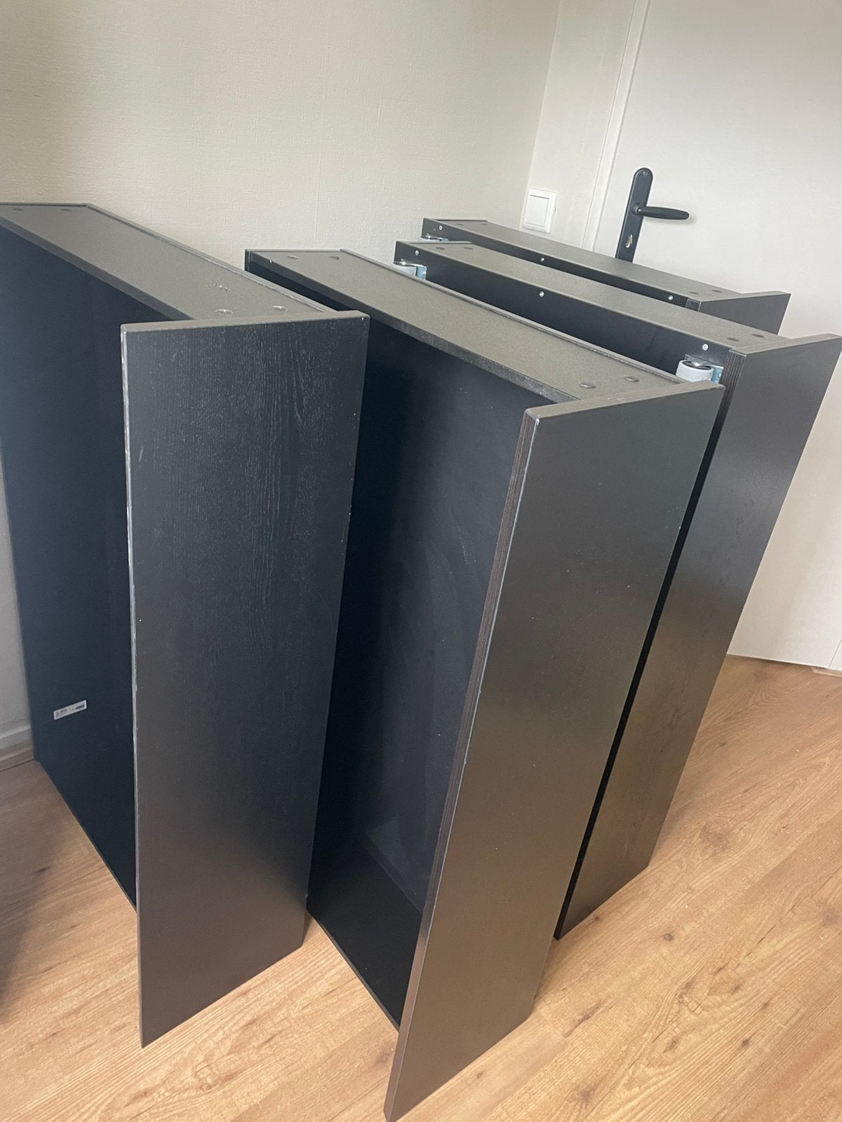 4 IKEA MALM bedlades zwart, Ophalen, Overige materialen, Gebruikt, Zwart