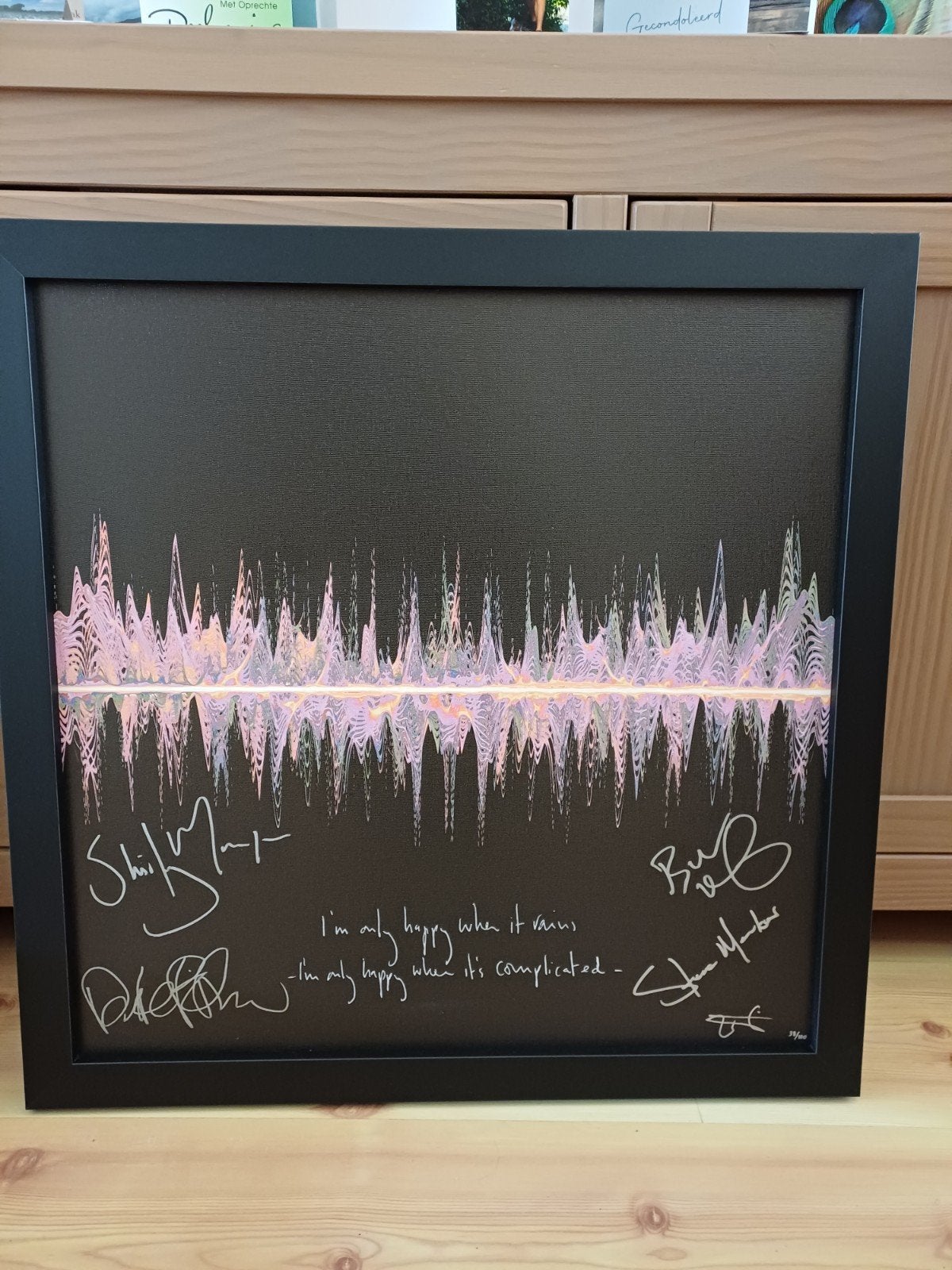 Garbage 'Only Happy When It Rains' gesigneerde print, Ophalen, Gesigneerd