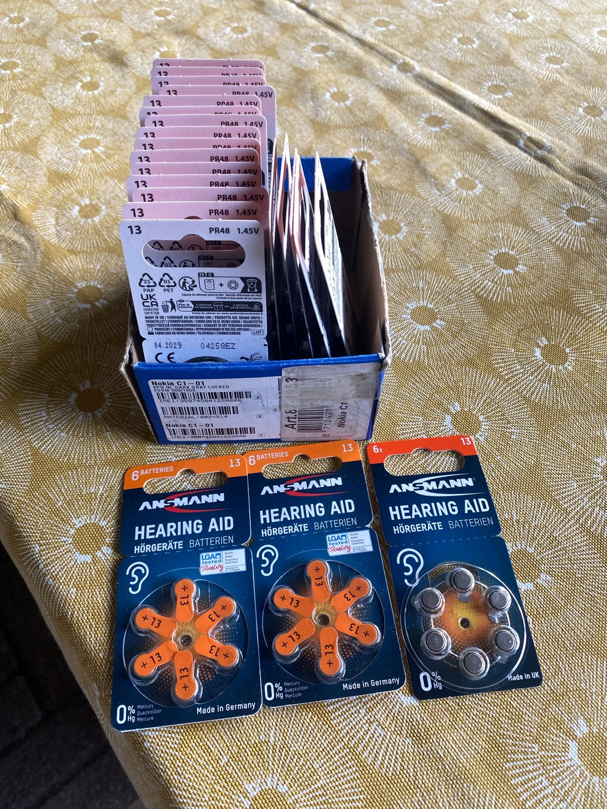 20x Hoortoestel batterijen PR48 (13) - Nieuw, Ophalen of Verzenden, Nieuw