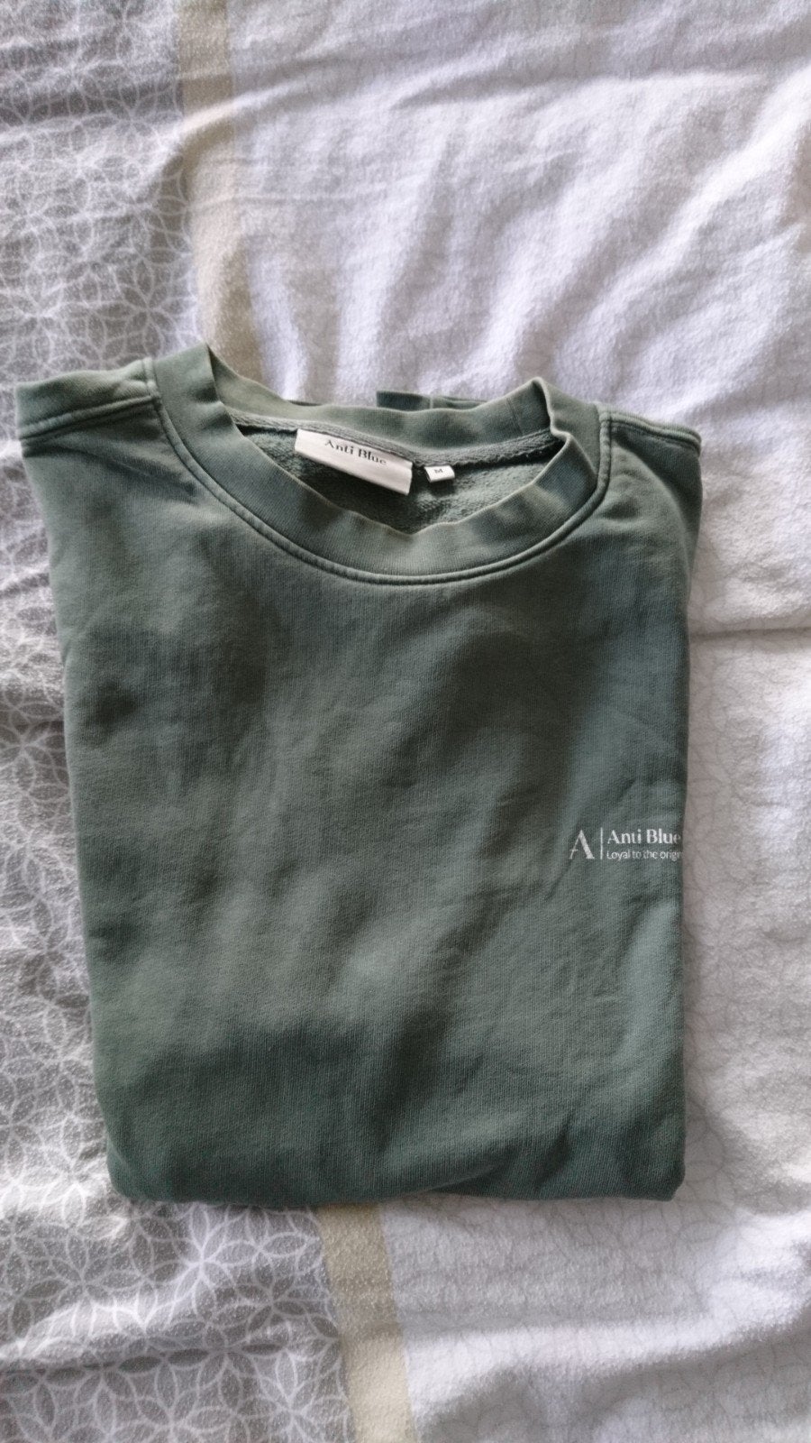 Donkergroene Anti Blue sweater, maat M, 100% katoen, Kleding | Heren, Maat 48/50 (M), Nieuw, Ophalen of Verzenden, Anti Blue