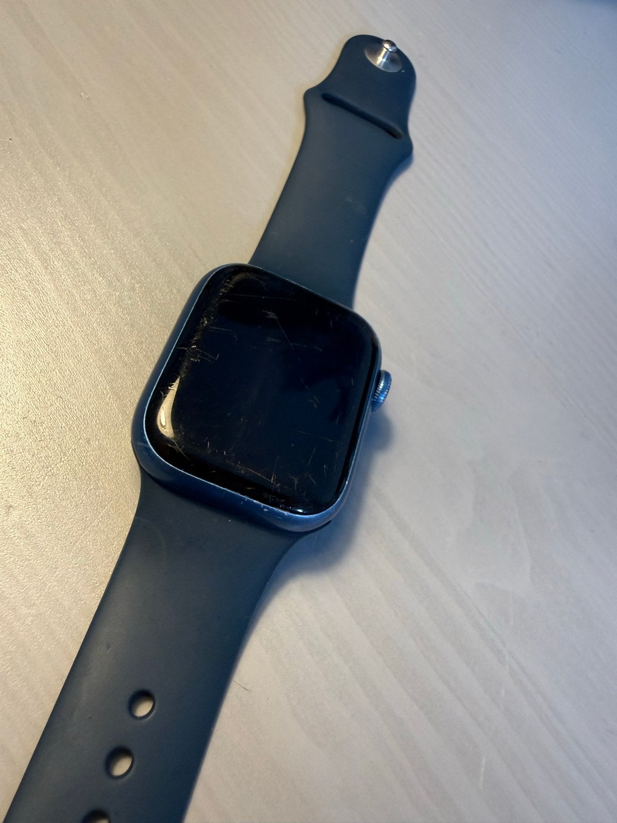 Apple Watch Series 7 - 71% batterijconditie, Ophalen, Blauw, IOS, Waterdicht