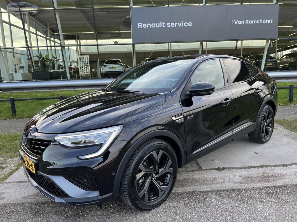 Renault Arkana 1.6 E-Tech hybrid 145PK R.S Line / E-Tech eng, Gebruikt, Overige brandstoffen, Zwart, Leder