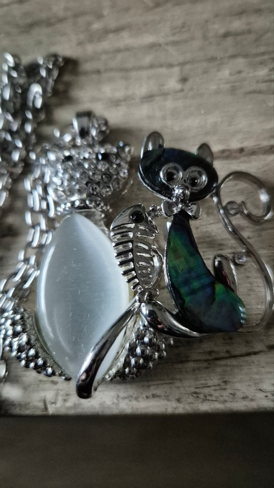 Katten broche en ketting, Ophalen, Nieuw, Overige materialen