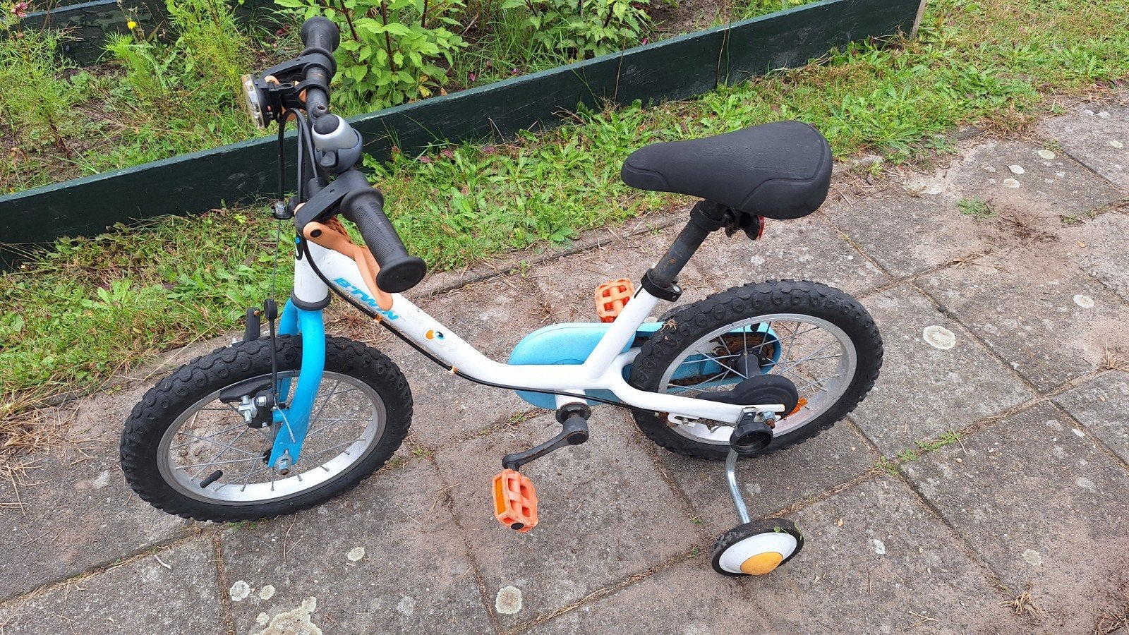 kinderfiets 14 inch, Fietsen en Brommers, Ophalen, Gebruikt, Zijwieltjes