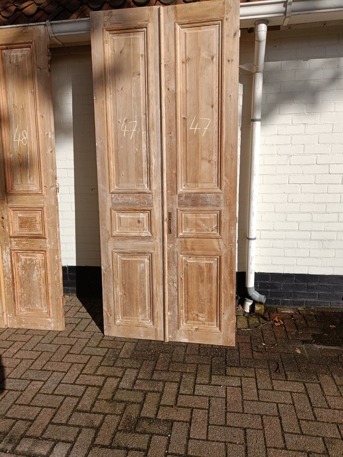 paneeldeuren kastdeuren oude deuren set nr 47, Ophalen, Gebruikt