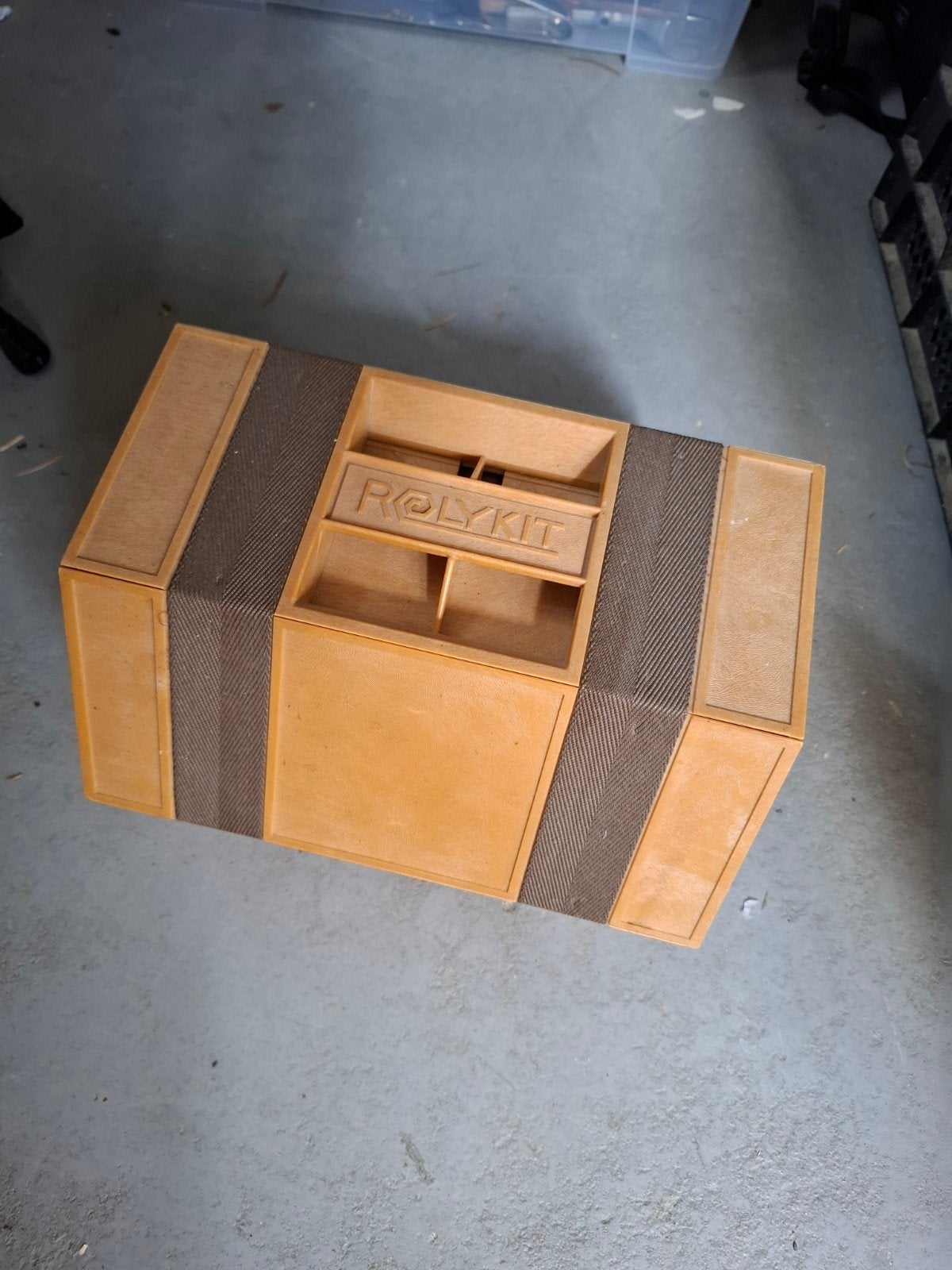 Vintage Rolykit opbergdoos - Nostalgische organizer, Ophalen of Verzenden, Gebruikt