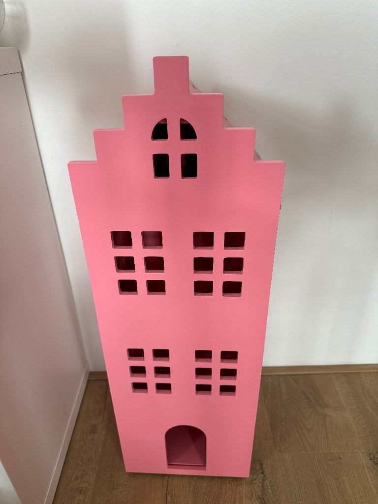 HEMA Grachtenpand Roze Kastje, Ophalen of Verzenden, Zo goed als nieuw, Poppenhuis
