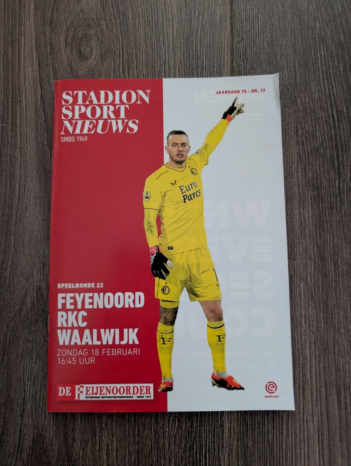 De Feijenoorder stadion sport nieuws jaargang 75, nummer 19, Ophalen of Verzenden, Nieuw, Feyenoord, Boek of Tijdschrift