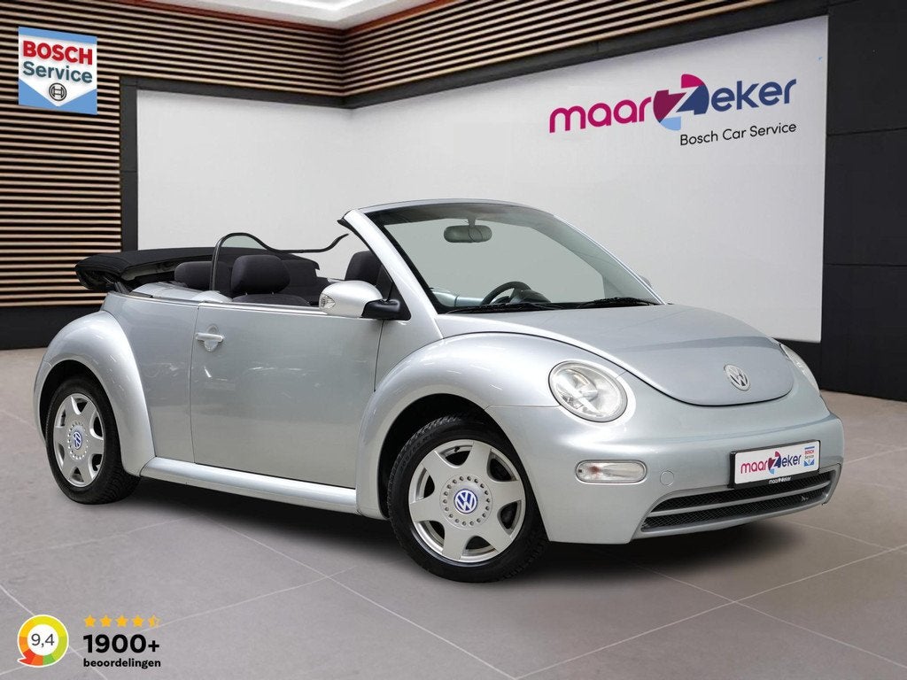 Volkswagen Beetle Cabrio 1.6 Highline ✅All Season✅Airco, Auto's, Volkswagen, Stof, Gebruikt, Beetle (Kever), 4 stoelen