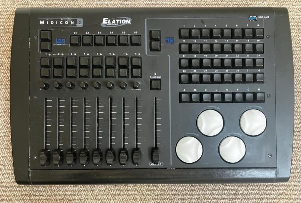 Elation Midicon 2 lichttafel, Muziek en Instrumenten, Ophalen, Gebruikt, 20 kanalen of meer