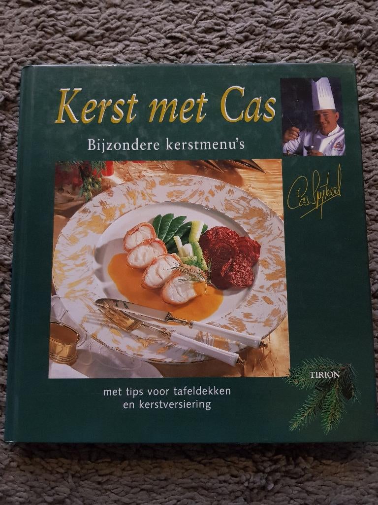 Boek : Kerst met Cas -- bijzondere kerstmenu's --, Vegetarisch, Ophalen of Verzenden, Zo goed als nieuw, Cas Spijkers