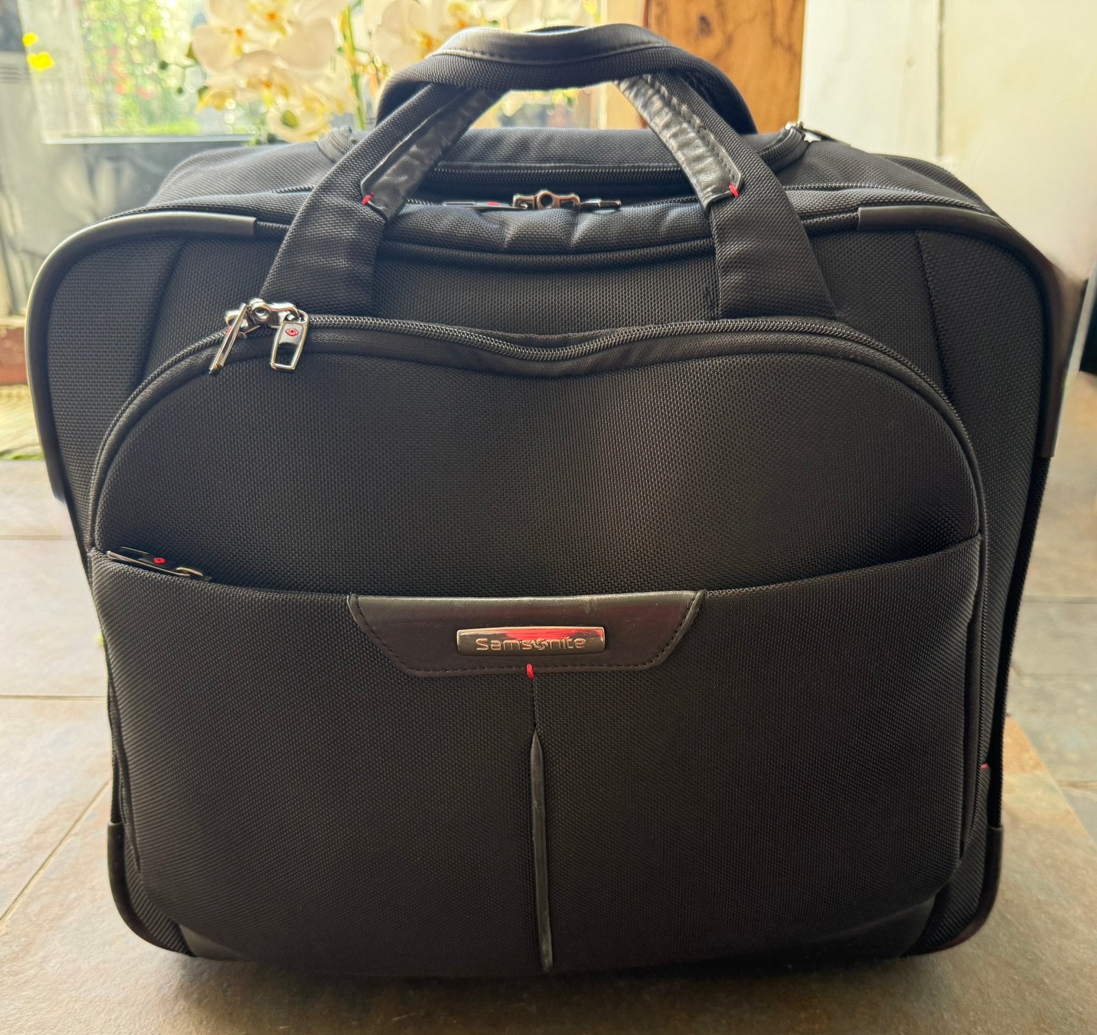 Samsonite Trolley Laptoptas - Zwart, Compact & Handig, 40 tot 60 cm, Gebruikt, 20 tot 30 cm, Verzenden