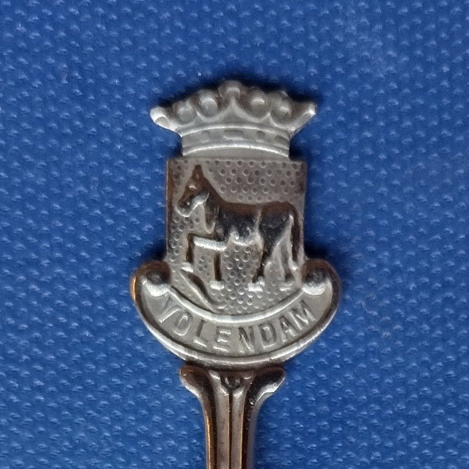 verzilverd lepeltje Volendam (DEMET), Ophalen of Verzenden