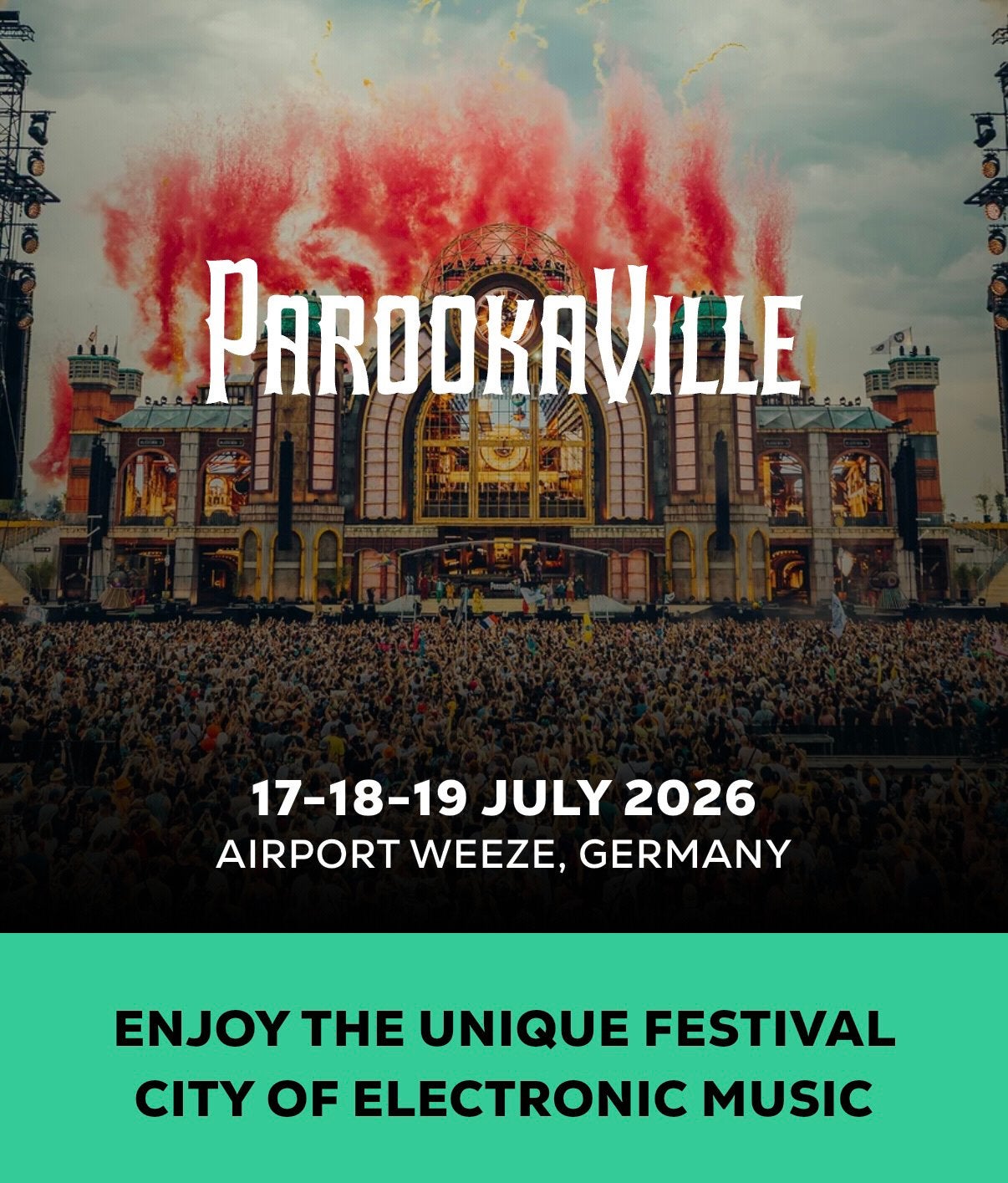 Parookaville full weekend visa, Drie personen of meer, Meerdaags