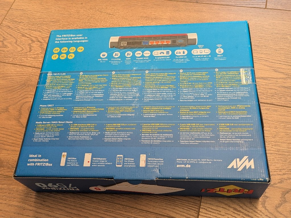 AMV Fritz!7590, Computers en Software, Verzenden, Nieuw, Router met modem, AVM FRITZ!Box