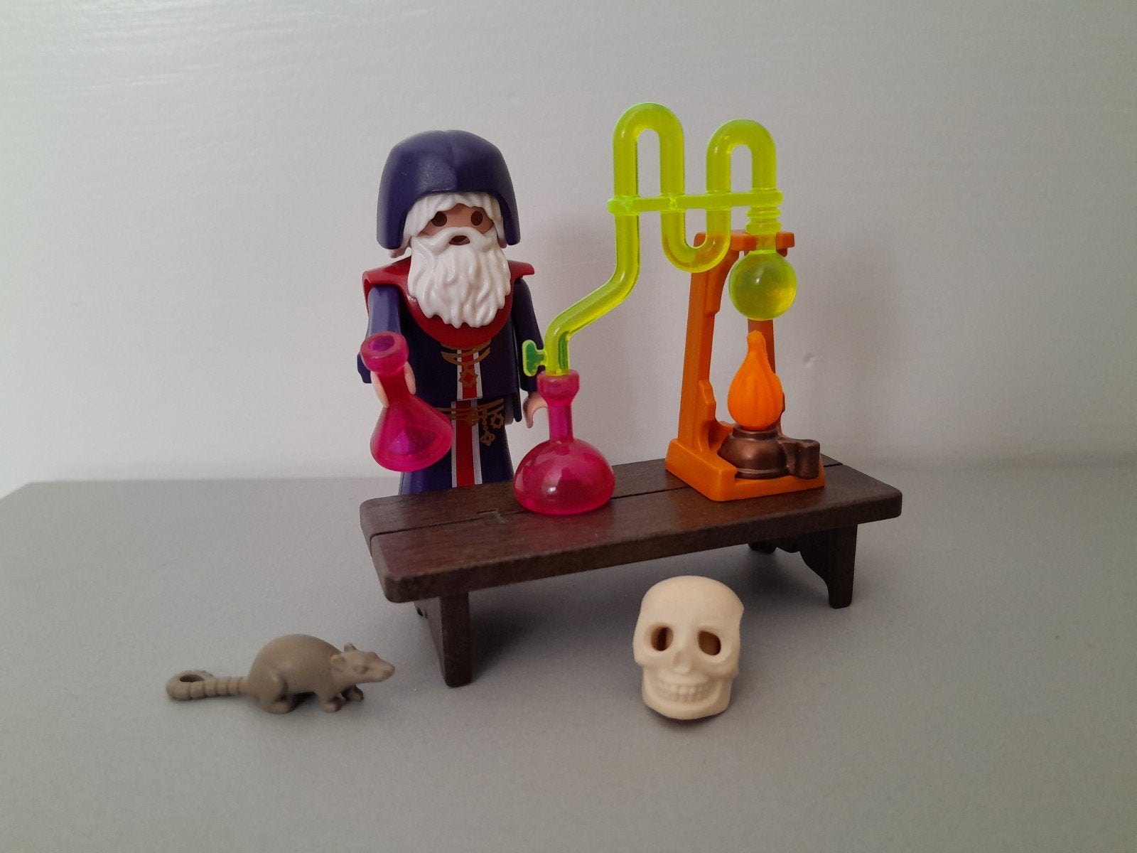 Playmobil 9096 Tovenaar met laboratorium/alchemist, Ophalen of Verzenden, Zo goed als nieuw, Complete set