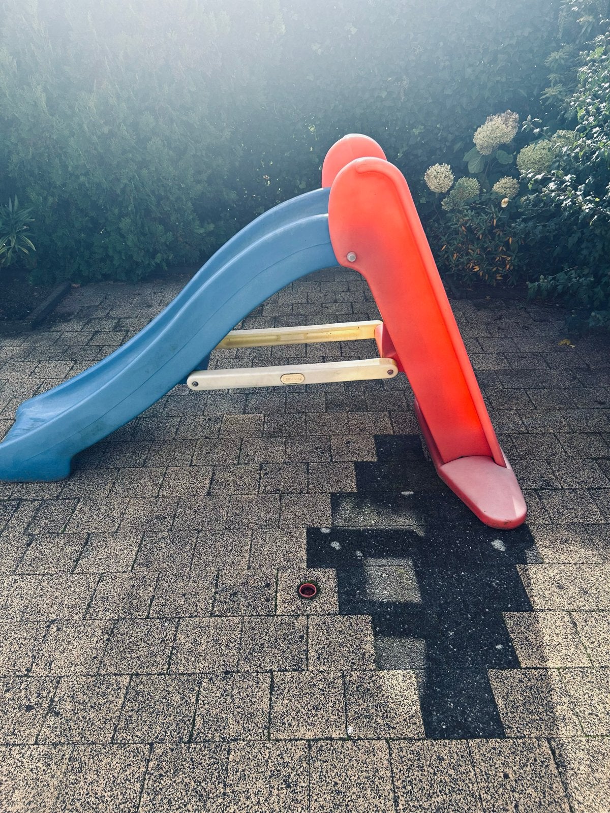Stevige kinder glijbaan - Blauw/Rood, Ophalen, Gebruikt, Glijbaan
