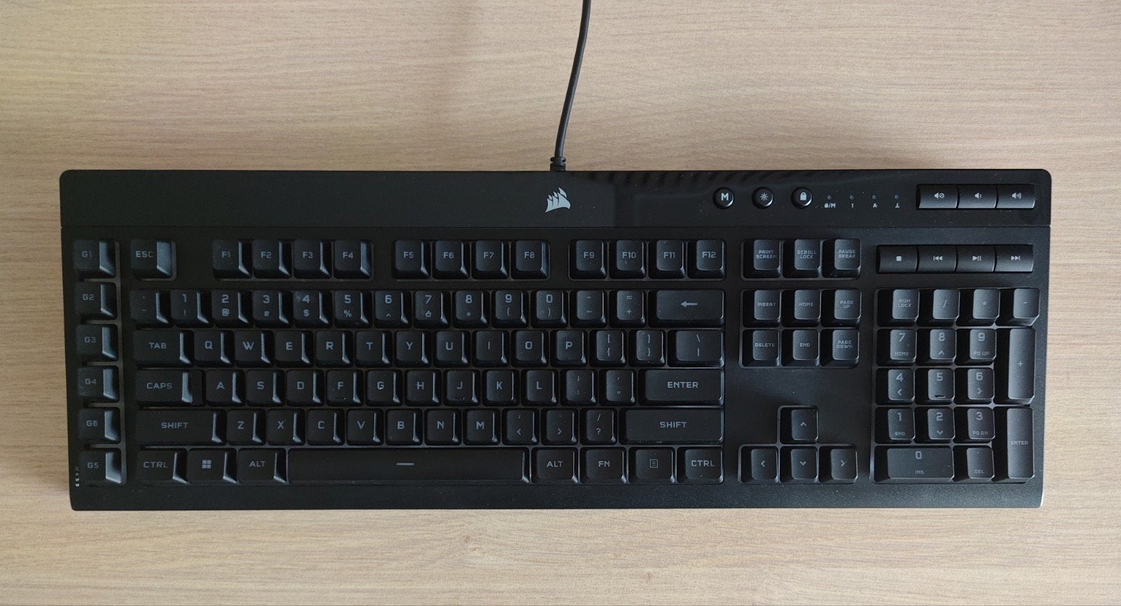 Corsair K55 RGB pro gaming toetsenbord, Polssteun, Ophalen of Verzenden, Zo goed als nieuw, Qwerty
