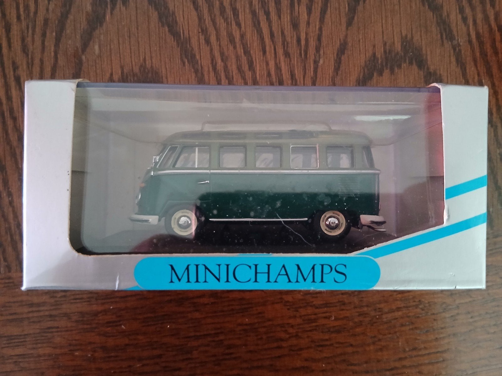 Minichamps VW Bus "Samba" - Groen/Lichtgroen, Overige merken, Auto, 1:32 tot 1:50, Nieuw