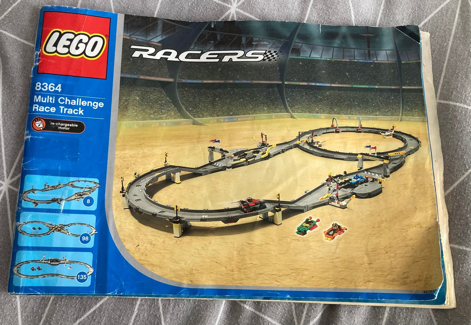 LEGO Racers 8364 - Multi Challenge Race Track Compleet, Lego, Inclusief instructies, Ophalen of Verzenden, Zo goed als nieuw