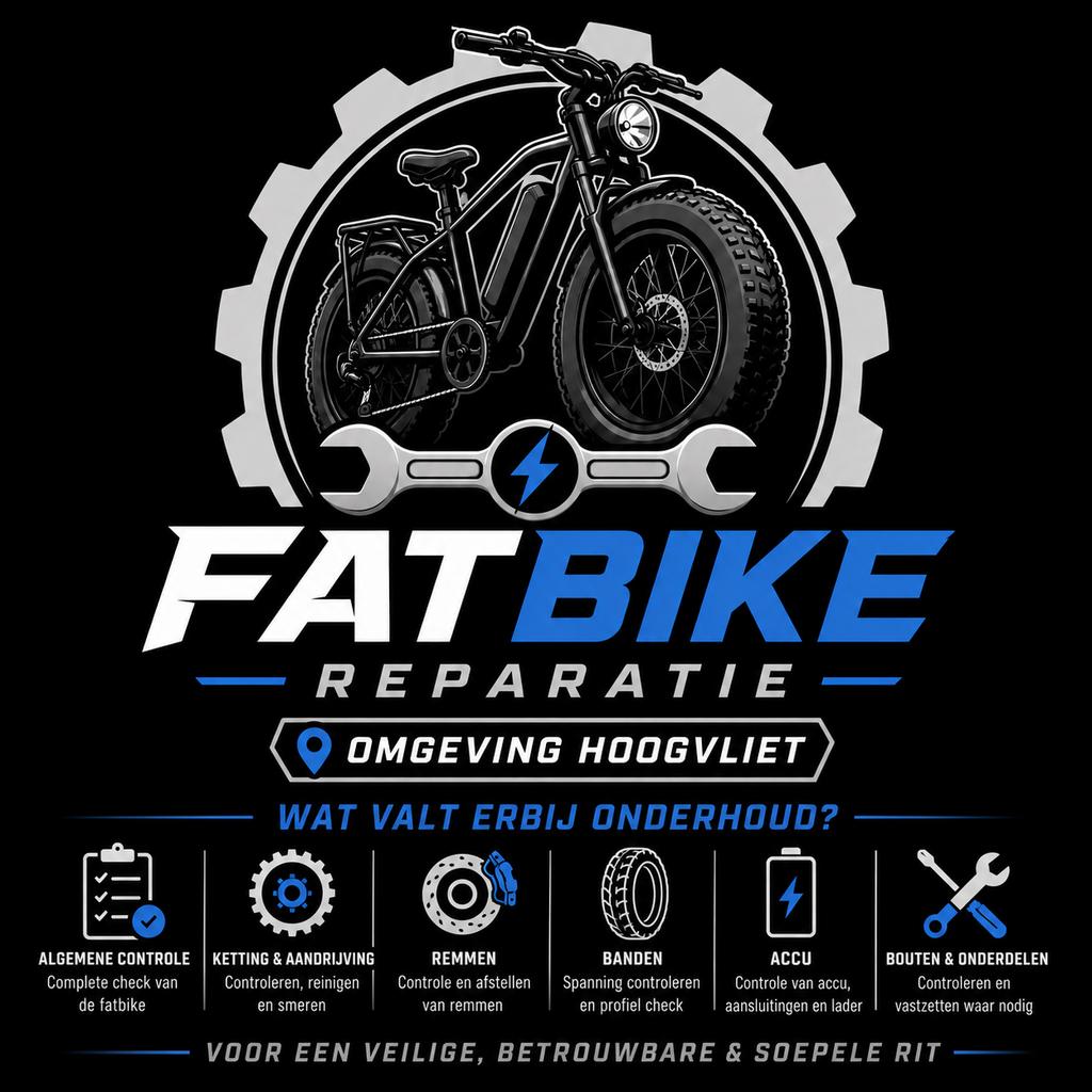 FatBike Reparatie Hoogvliet, Fietsen en Brommers, Elektrische fietsen, Ophalen of Verzenden