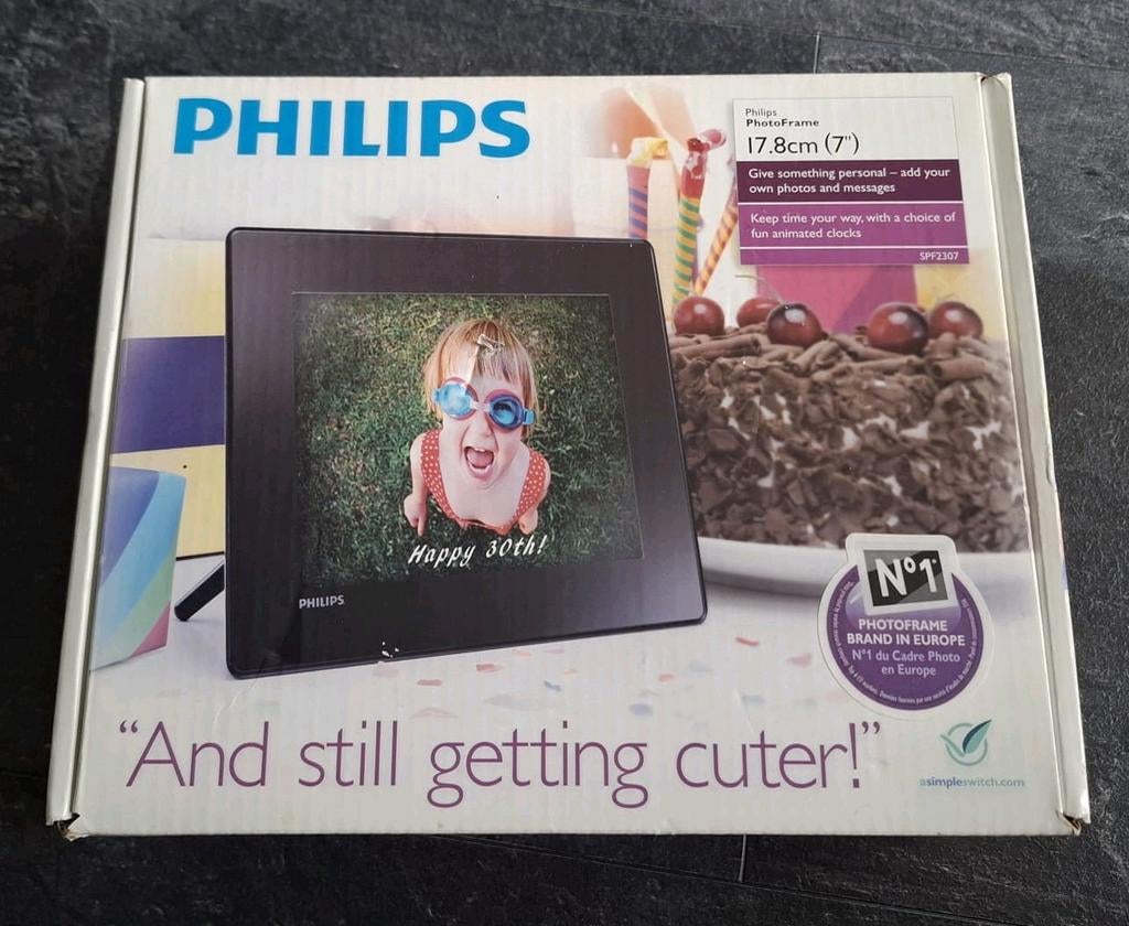 Philips digitale fotolijst 7 inch, Audio, Tv en Foto, Fotografie | Digitale fotolijsten, Ophalen of Verzenden