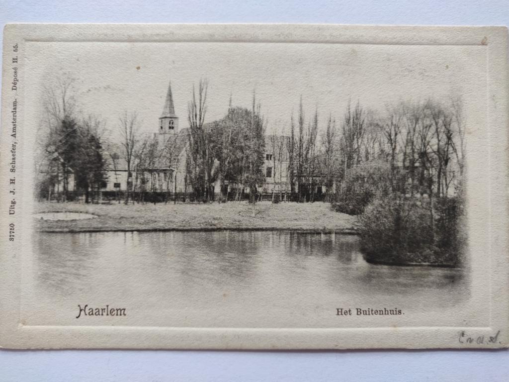 X1865 Haarlem 1902 naar Delft Reliëf, Ophalen of Verzenden, Voor 1920, Noord-Holland