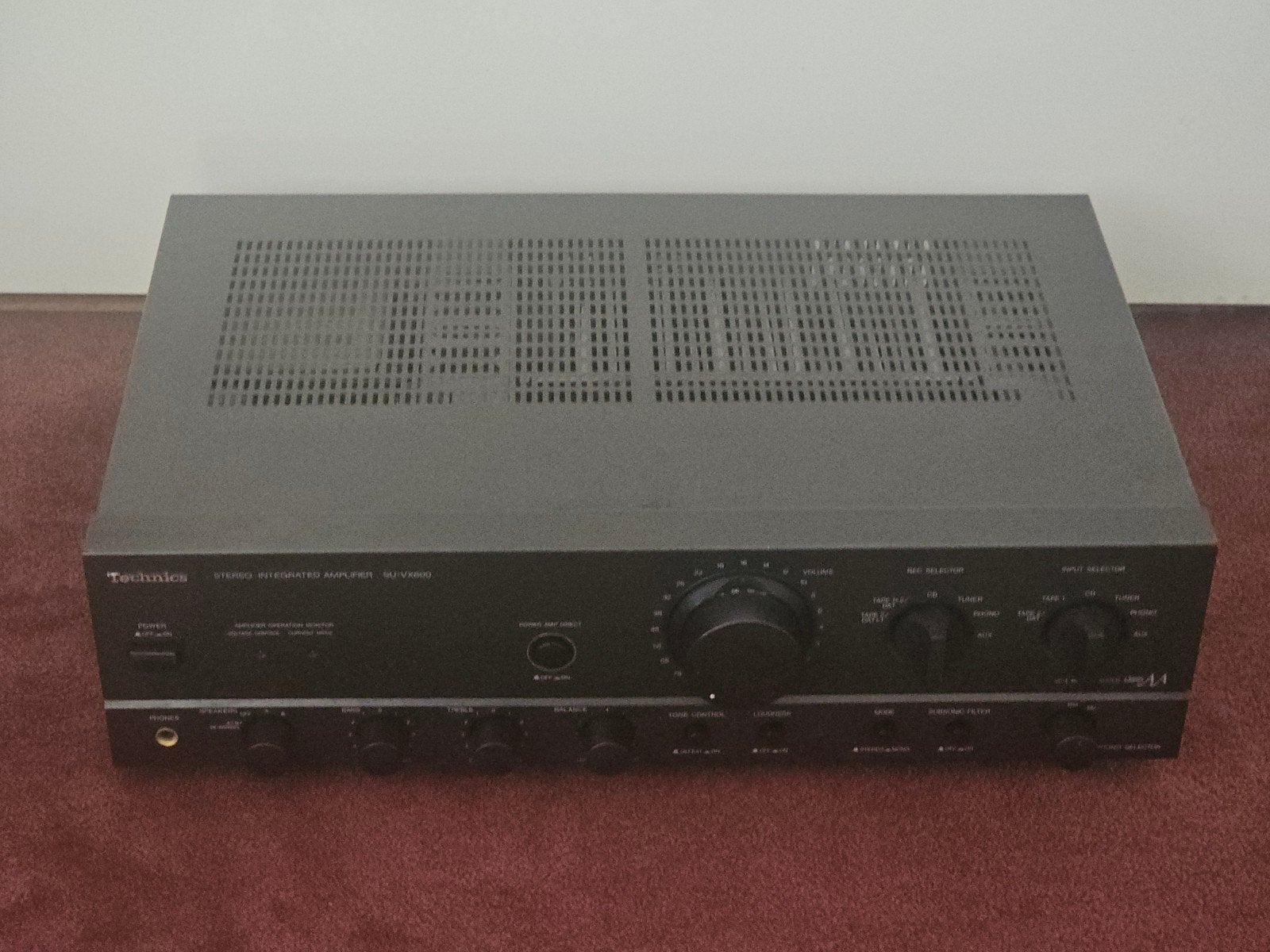 technics versterker SU-VX600 AA  2x55watt RMS, Overige merken, Gebruikt, Ophalen of Verzenden, 60 tot 120 watt