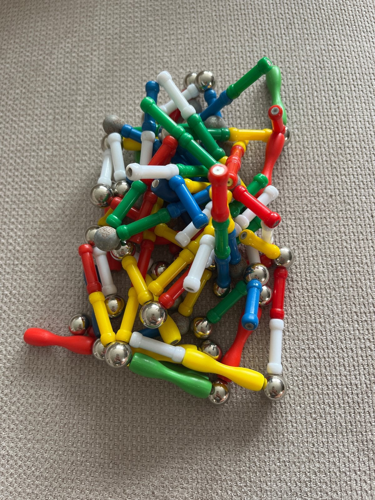 Magnetisch Bouwspeelgoed - Kleurrijke Magnetische Sticks, Ophalen of Verzenden, Gebruikt, Overige merken