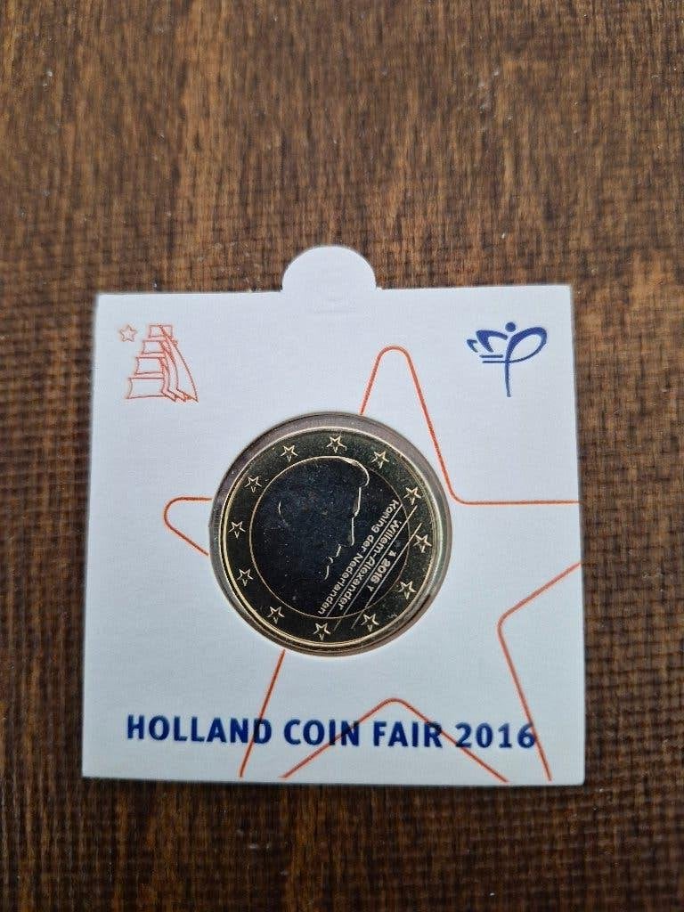 Holland Coin Fair 2016 € 1,= in munthouder., Ophalen of Verzenden, Overige landen, 1 euro, Setje